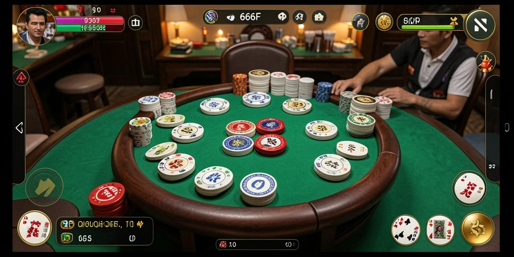 Tampilan gameplay menarik dari 666F saat bermain QiuQiu.
