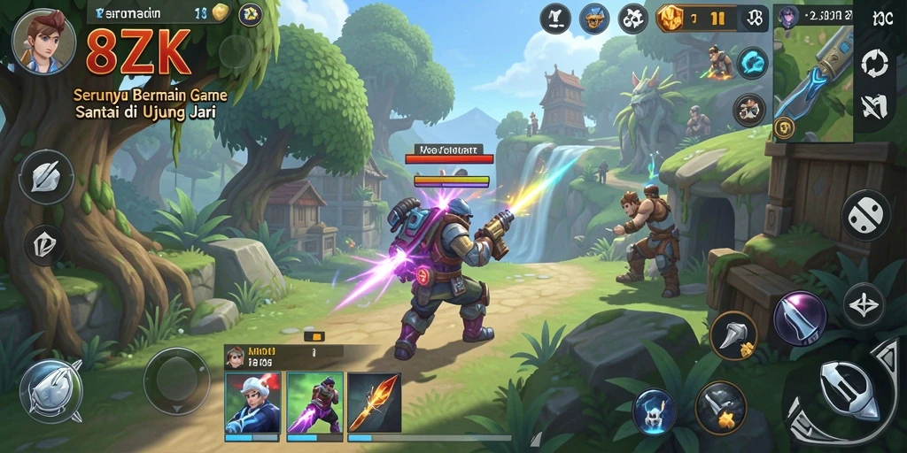 Tangkapan layar gameplay 8ZK menampilkan keseruan bermain game Casual.