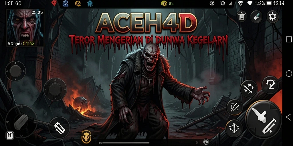 Tampilan gameplay ACEH4D yang penuh ketegangan dan kegelapan.