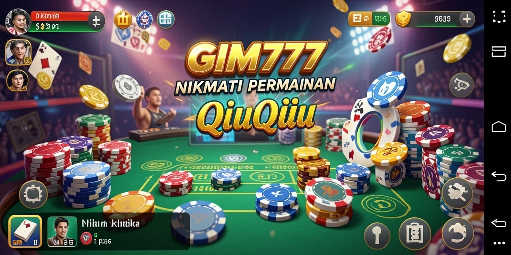Tampilan gameplay seru dari GIM777 menghadirkan pengalaman QiuQiu terbaik.