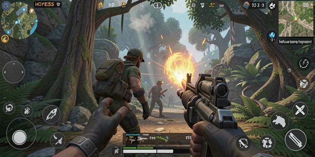 Gameplay menegangkan di HOYE55 dengan aksi TPS yang seru.