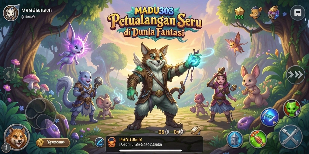 Tampilan aksi seru dalam gameplay MADU303 yang mendebarkan.