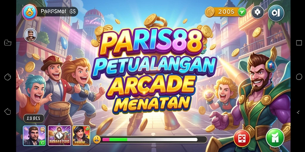 Tampilan gameplay seru dan penuh adrenalin di PARIS88.