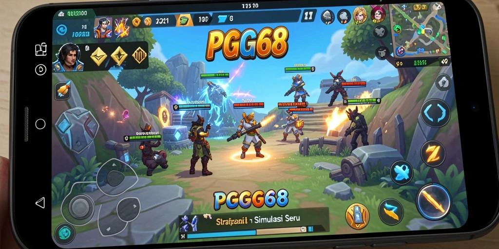 Tampilan gameplay PGG68 yang menakjubkan dan interaktif.