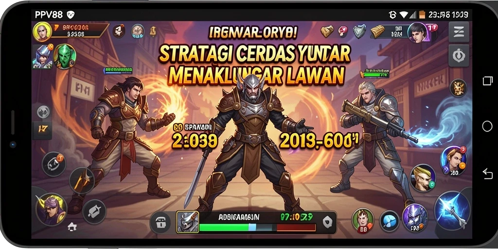 Screenshot gameplay strategis dari PPV88 dengan pertempuran seru.