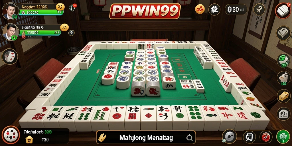 Screenshot gameplay PPWIN99 menampilkan keseruan permainan Mahjong.