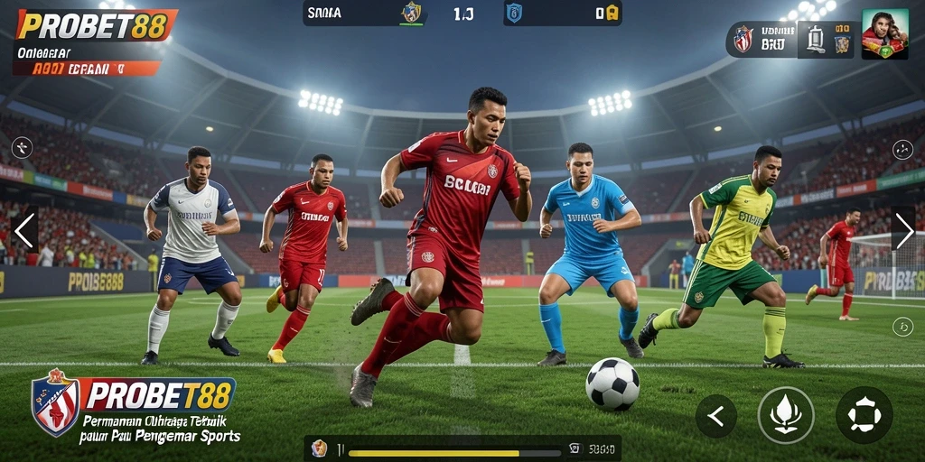 Menampilkan gameplay seru PROBET88 dengan berbagai jenis olahraga.