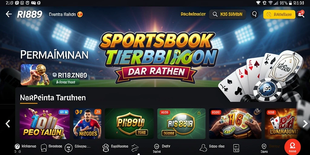 Tampilan gameplay Sportsbook yang menarik dan interaktif.
