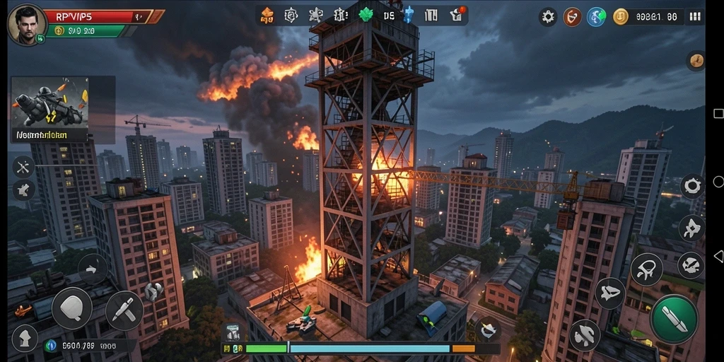 Gameplay menegangkan RPVIP5 di Tower Defense.