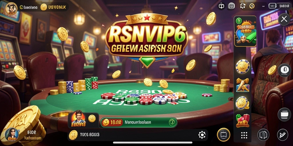 Tampilan gameplay menarik dari RSNVIP6 dengan berbagai permainan kasino.