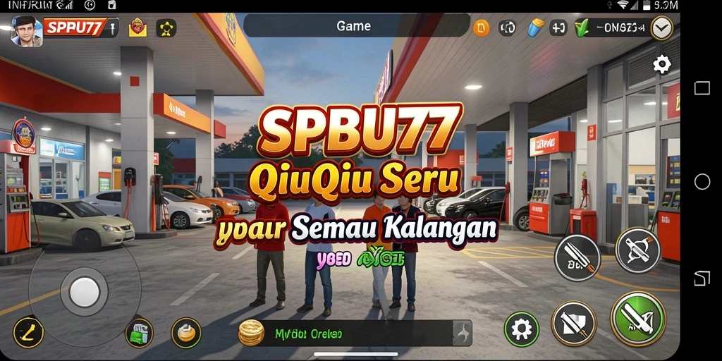 Screenshot gameplay SPBU77 menunjukkan aksi seru dalam permainan QiuQiu.
