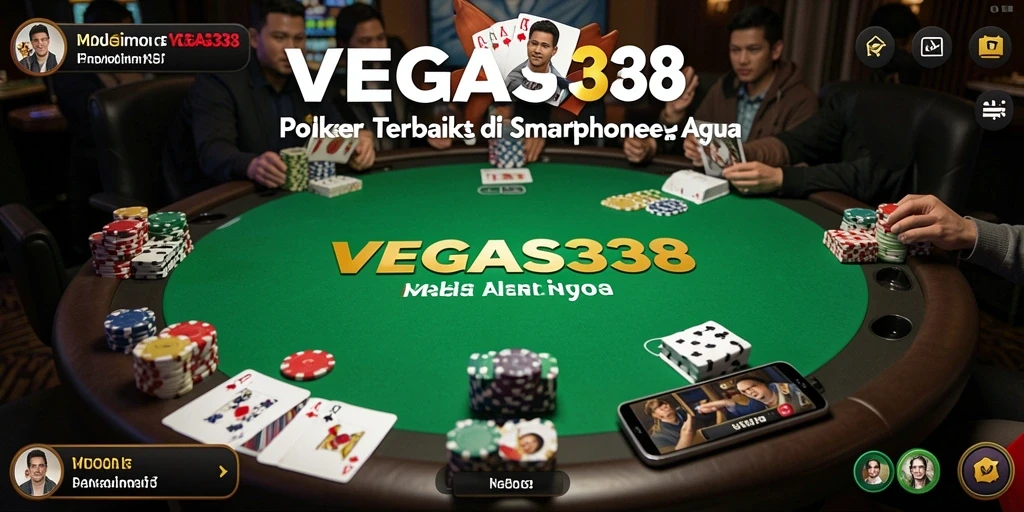 Screenshot gameplay <strong>VEGAS338</strong> menunjukkan aksi poker yang mendebarkan.