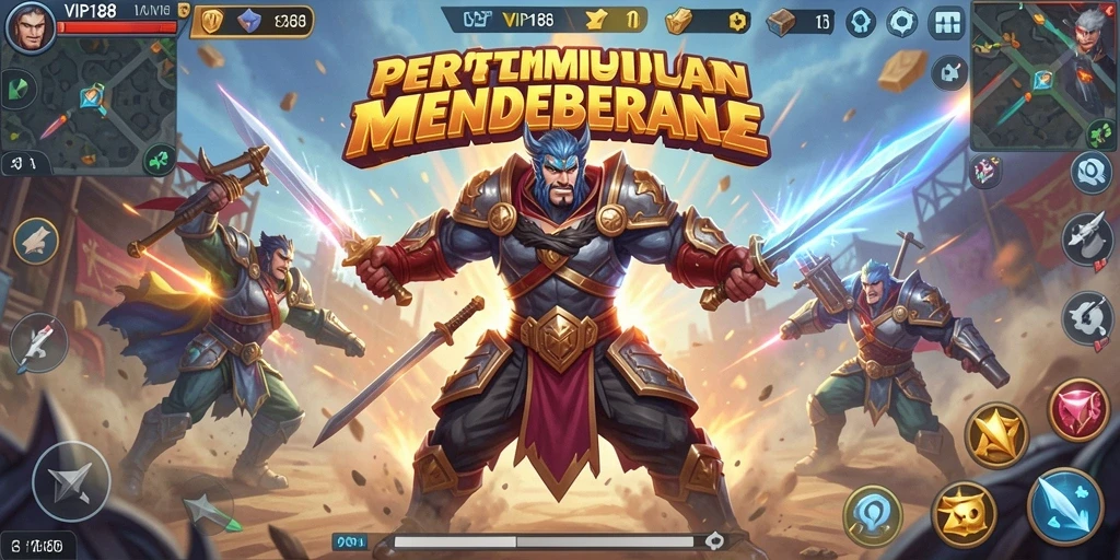 Screenshot gameplay VIP188 yang mendebarkan dalam pertempuran Battle Royale.